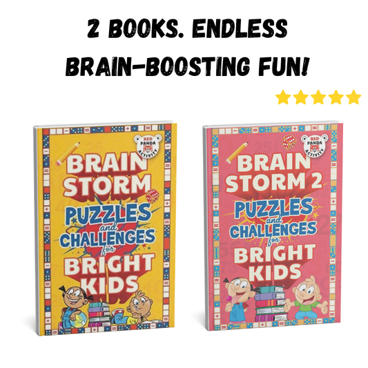 Brain Puzzles Bundle – 2 Books of Fun Challenges for Bright Kids