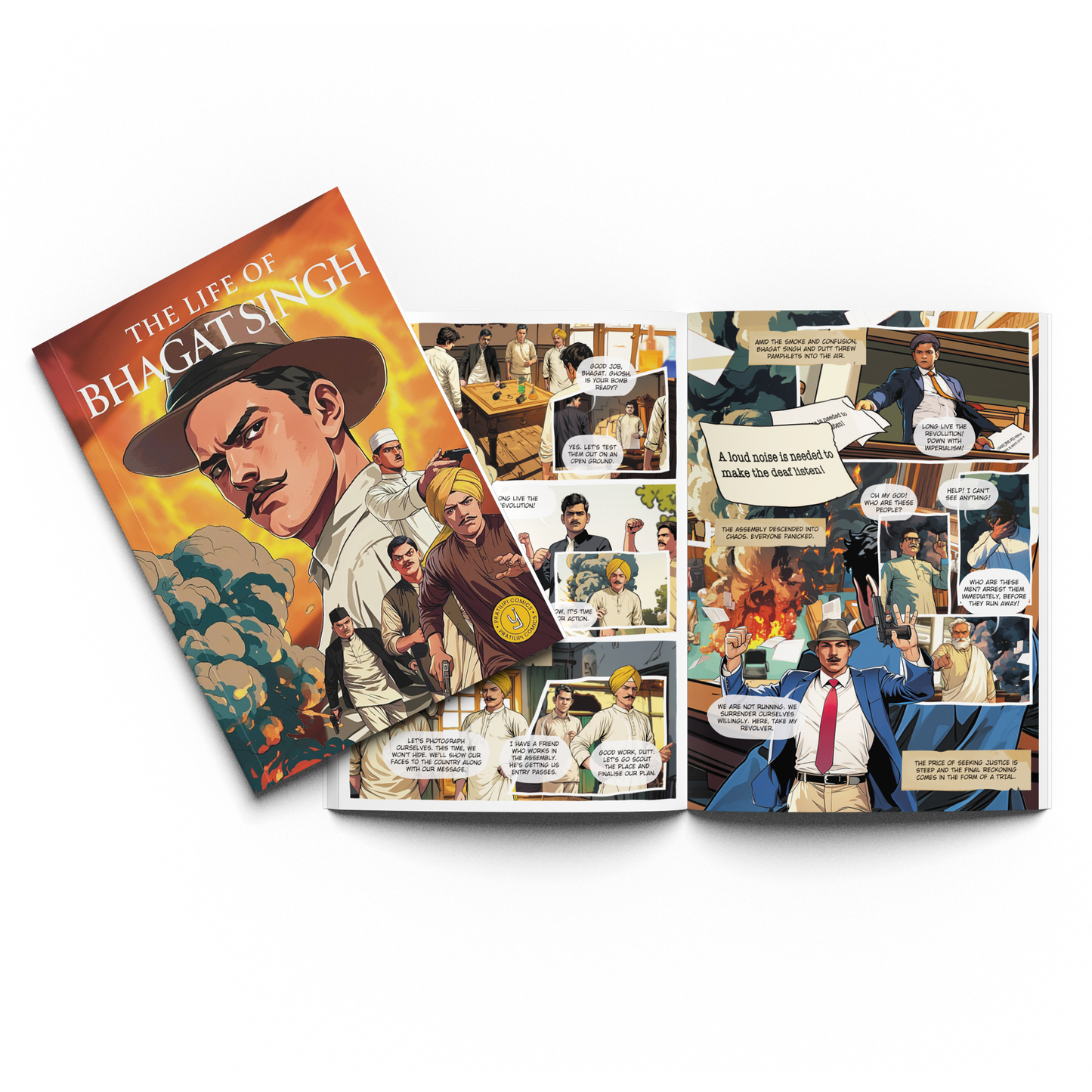 Great Indian Legends: Illustrated Comic Book Set (Pack of 4) | Vivekananda, Bhagat Singh, Chanakya, APJ Abdul Kalam