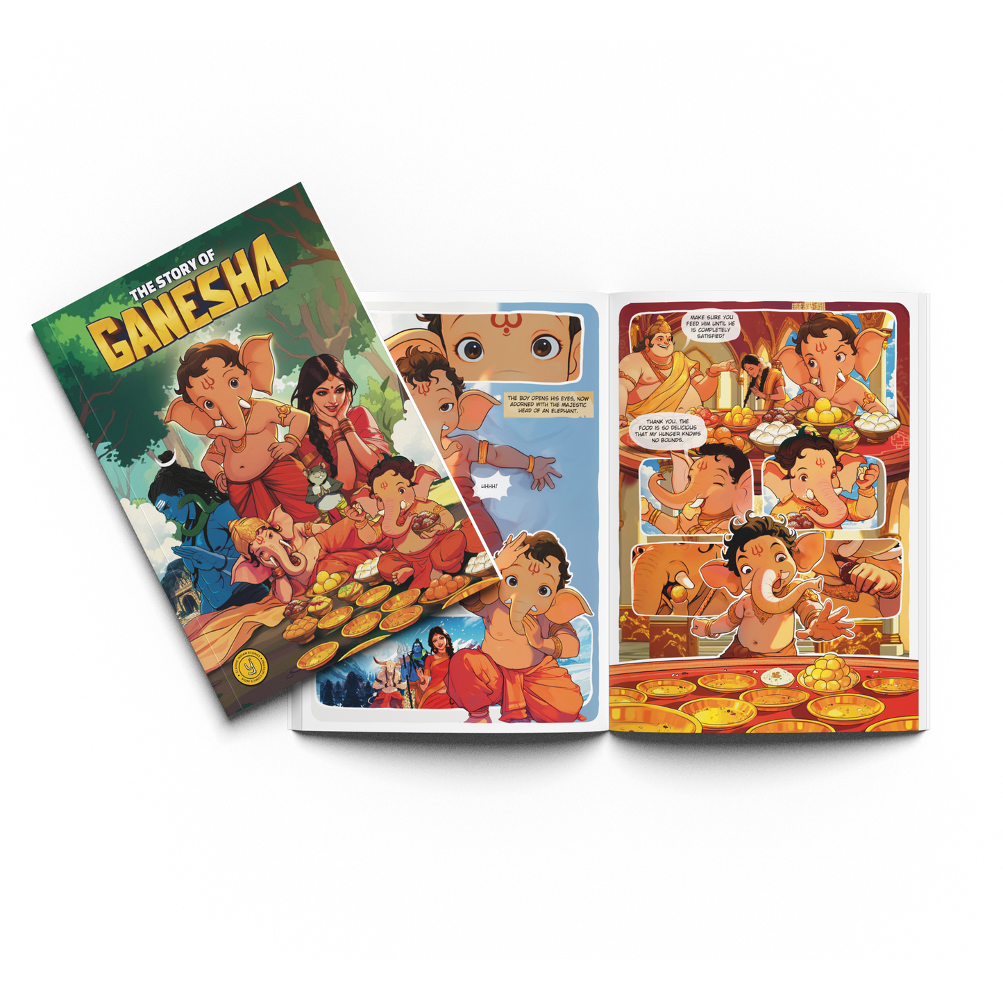 Stories of the Gods – Ganesha, Shiva, Hanuman & Krishna– 4 Book Comic Set (English)